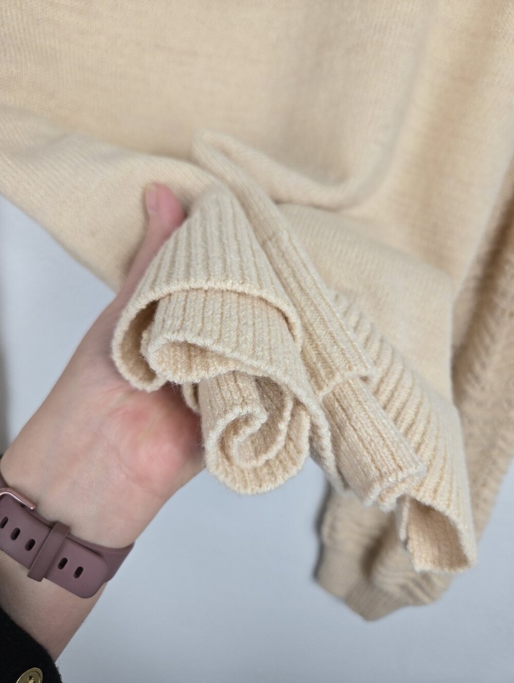 NEW Christian Siriano Pointelle Sweater Lace Knit Caramel Crew Neck Size Large - Picture 9 of 9